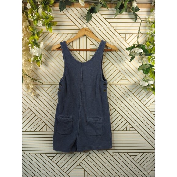 Roxy GIRL'S Blue Romper Sleeveless Pockets Textured Size 14 - Picture 2 of 8